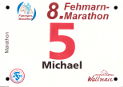 Startnummer 8. Fehmarn Marathon 2018
