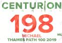 Startnummer 8. Thames Path 100 2019