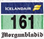 Startnummer Reykjavík Marathon 2004