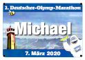 Startnummer 2. Deutscher-Olymp-Marathon 2020