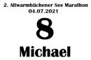 Startnummer 2. Altwarmbüchener See Marathon 2021