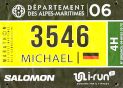 Startnummer Marathon des Alpes Maritimes 2022